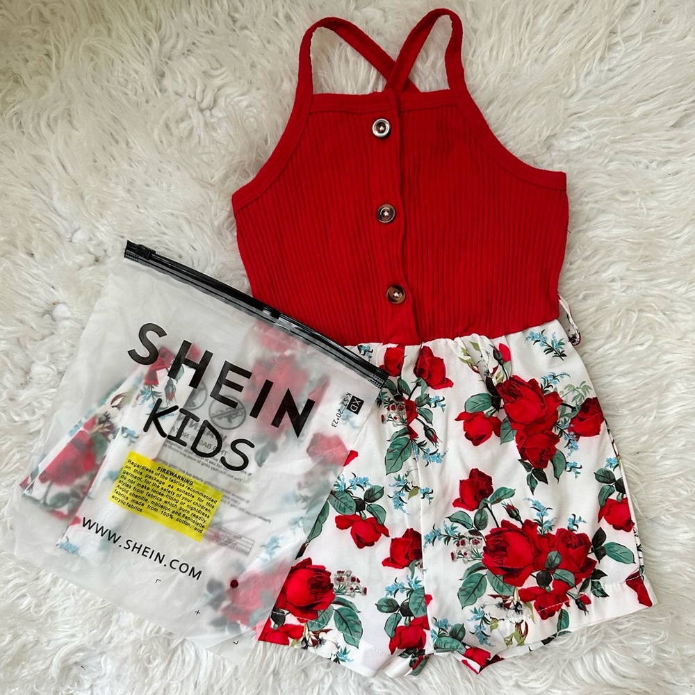 SHEIN floral romper